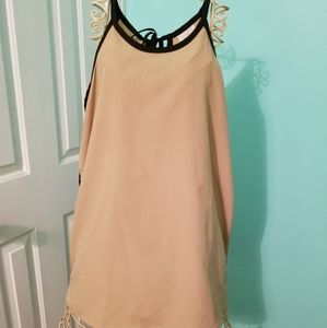 Tan charming Charlie blouse